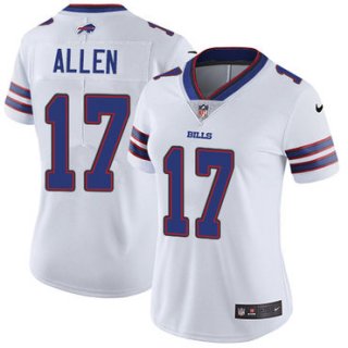 Buffalo Bills #17 Josh Allen White Limited Stitched Jersey(Run Small)