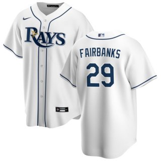 Tampa Bay Rays #29 Pete Fairbanks White Cool Base Stitched Baseball Jersey