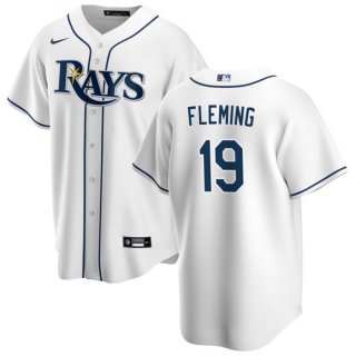 Tampa Bay Rays #19 Josh Fleming White Cool Base Stitched Baseball Jersey