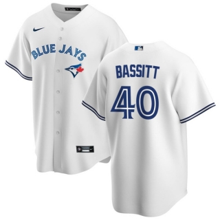 Toronto Blue Jays #40 Chris Bassitt White Cool Base Stitched Jersey