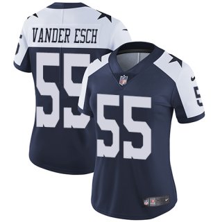 Dallas Cowboys #55 Leighton Vander Esch Navy Thanksgiving Limited Stitched