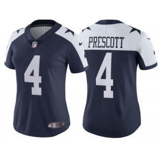 Dallas Cowboys #4 Dak Prescott Navy Thanksgiving Limited Stitched Jersey(Run