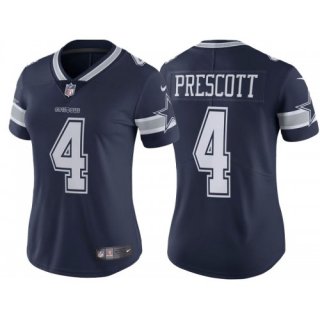 Dallas Cowboys #4 Dak Prescott Navy Vapor Untouchable Limited Stitched