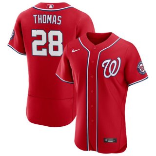 Washington Nationals #28 Lane Thomas Red Flex Base Stitched MLB Jersey