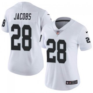 Las Vegas Raiders #28 Josh Jacobs White Vapor Untouchable Limited Stitched