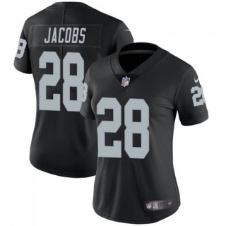 Las Vegas Raiders #28 Josh Jacobs Black Vapor Untouchable Limited Stitched