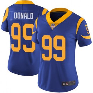 Los Angeles Rams #99 Aaron Donald Blue Vapor Untouchable Limited Stitched
