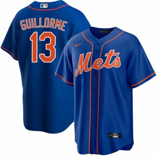 New York Mets #13 Luis Guillorme Royal Cool Base Stitched Baseball Jersey