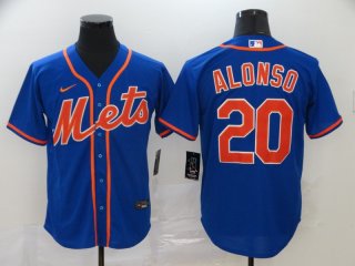 New York Mets #20 Pete Alonso Blue Cool Base Stitched MLB Jersey