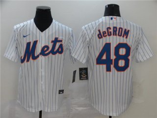 New York Mets #48 Jacob DeGrom White Cool Base Stitched MLB Jersey