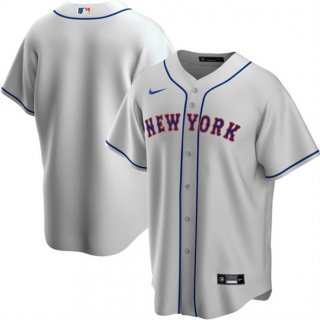 New York Mets Blank Grey Cool Base Stitched MLB Jersey