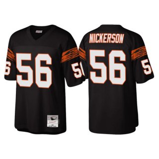 Cincinnati Bengals #56 Hardy Nickerson Black Throwback Legacy Stitched