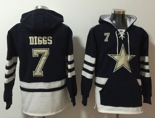 Dallas Cowboys #7 Trevon Diggs Black Ageless Must-Have Lace-Up Pullover