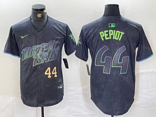 Tampa Bay Rays #44 Black 2024 City Connect Graphic jersey 2