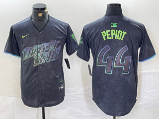 Tampa Bay Rays #44 Black 2024 City Connect Graphic jersey