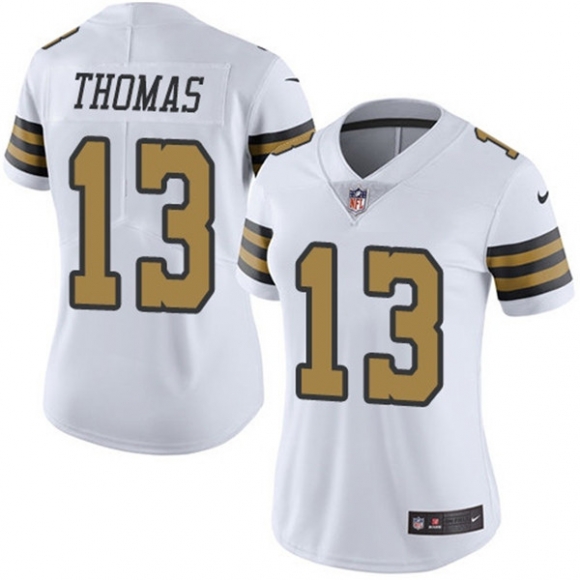 New Orleans Saints #13 Michael Thomas White Color Rush Limited Stitched