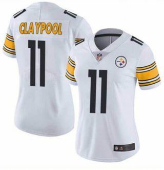 Pittsburgh Steelers #11 Chase Claypool White Vapor Untouchaable Limited Stitched