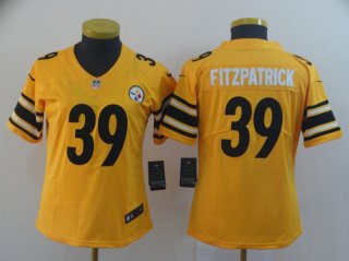 Pittsburgh Steelers #39 Minkah Fitzpatrick Gold Inverted Legend Stitched Jersey(Run