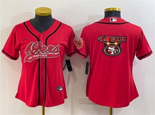 San Francisco 49ers Red Team Big Logo With Patch Cool Base Stitched Baseball