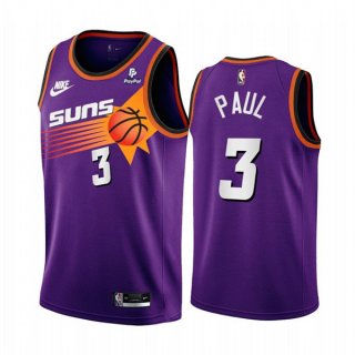 Phoenix Suns #3 Chris Paul Purple Stitched Basketball Jersey