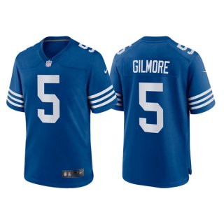 Indianapolis Colts #5 Stephon Gilmore Royal Stitched Game Jersey 2