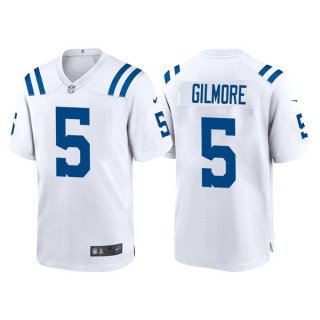 Indianapolis Colts #5 Stephon Gilmore White Stitched Game Jersey 2
