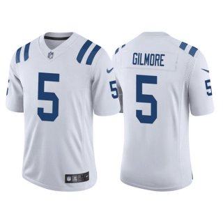 Indianapolis Colts #5 Stephon Gilmore White Stitched Game Jersey
