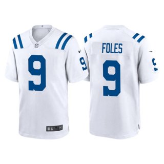 Indianapolis Colts #9 Nick Foles White Stitched Game Jersey