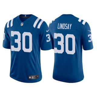 Indianapolis Colts #30 Phillip Lindsay Blue Stitched Football Jersey
