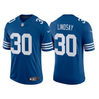 Indianapolis Colts #30 Phillip Lindsay New Blue Stitched Football Jersey