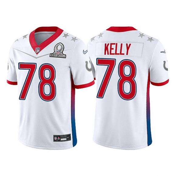 Indianapolis Colts #78 Ryan Kelly 2022 White Pro Bowl Stitched Jersey