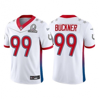 Indianapolis Colts #99 DeForest Buckner 2022 White Pro Bowl Stitched Jersey