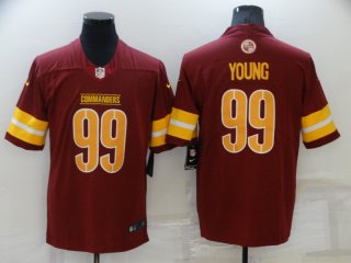 Washington Commanders #99 Chase Young 2022 Burgundy Game Stitched Jersey