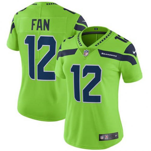 Seattle Seahawks #12 Fan Green Vapor Untouchable Limited Stitched NFL Jersey