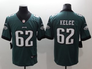 Philadelphia Eagles #62 Jason Kelce Green Vapor Untouchable Limited Stitched