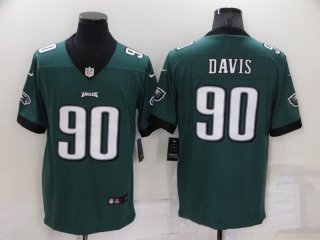 Philadelphia Eagles #90 Jordan Davis Green Vapor Untouchable Limited Stitched