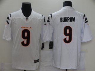 Cincinnati Bengals #9 Joe Burrow 2021 white Vapor Limited Stitched NFL Jersey (Check Description If You Want Women Or Youth Size)