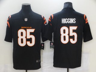 Cincinnati Bengals #85 Tee Higgins 2021 Black Vapor Untouchable Limited Stitched