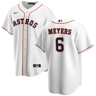 Houston Astros #6 Jake Meyers White Cool Base Stitched Baseball Jersey