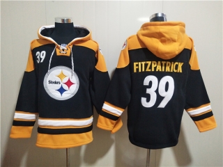 Pittsburgh Steelers #39 Minkah Fitzpatrick Black Ageless Must-Have Lace-Up Pullover