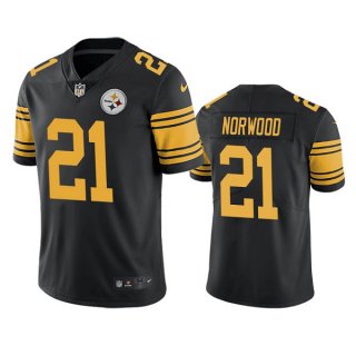 Pittsburgh Steelers #21 Tre Norwood Black Color Rush Limited Stitched Jersey