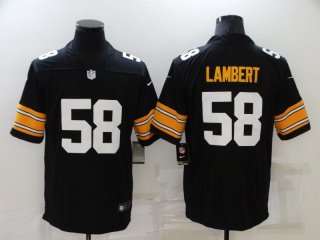 Pittsburgh Steelers #58 Jack Lambert Black Vapor Untouchable Limited Stitched