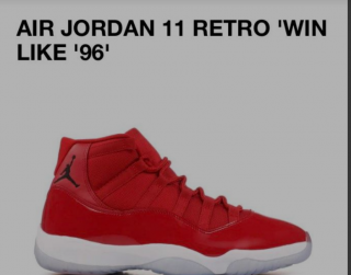Jordan 11 retro red shoes