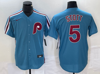 Philadelphia Phillies #5 Bryson Stott Blue Cool Base Stitched Jersey