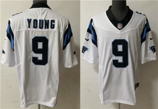 Carolina Panthers #9 Bryce Young White 2023 F.U.S.E. Vapor Untouchable Stitched