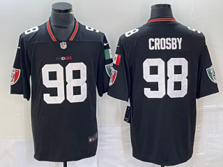 Las Vegas Raiders #98 Maxx Crosby Black Mexico Vapor Limited Stitched Football Jersey
