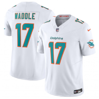 Miami Dolphins #17 Jaylen Waddle White 2023 F.U.S.E Vapor Limited Stitched Football