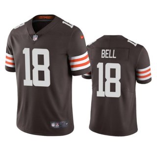 Cleveland Browns #18 David Bell Brown Vapor Untouchable Limited Stitched jersey