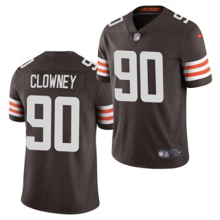 Cleveland Browns #90 Jadeveon Clowney Brown Vapor Untouchable Limited Stitched