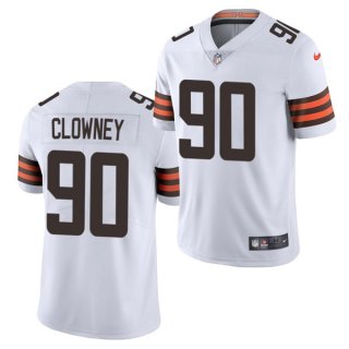 Cleveland Browns #90 Jadeveon Clowney White Vapor Untouchable Limited Stitched